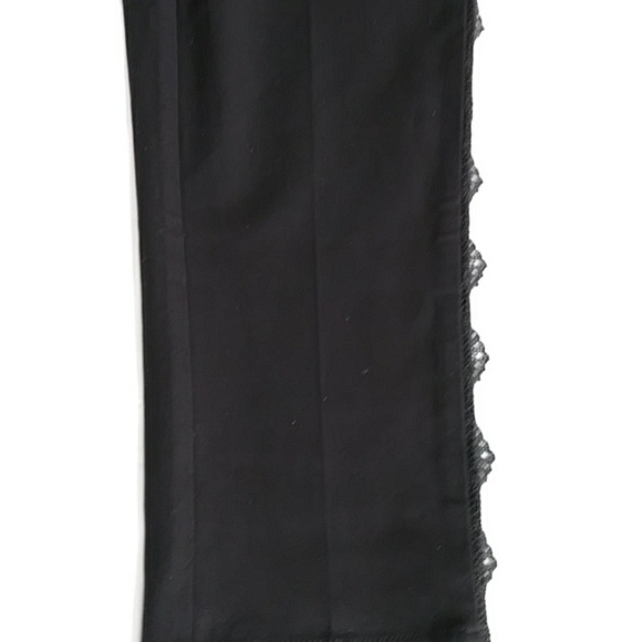 Isaac Mizrahi Live! Scalloped Lace Trim Pants 2P Black - Picture 11 of 16